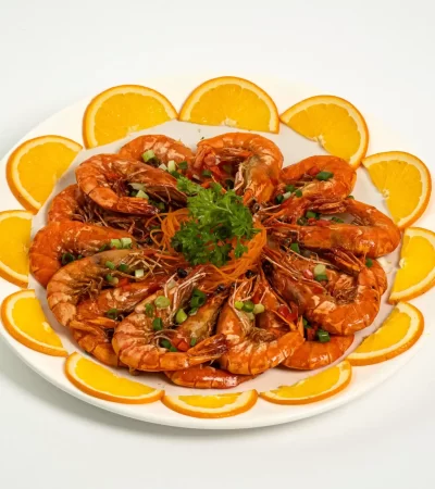 Deep Fried Prawns with Salt & Pepper