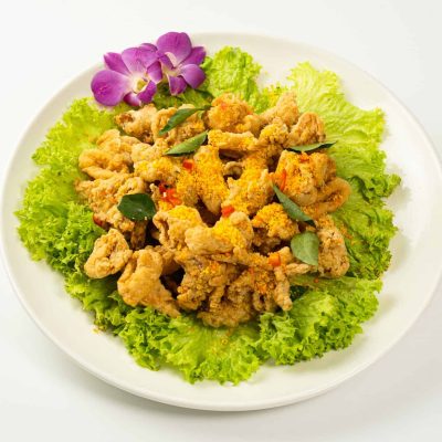 Fried Squid with Salted Egg