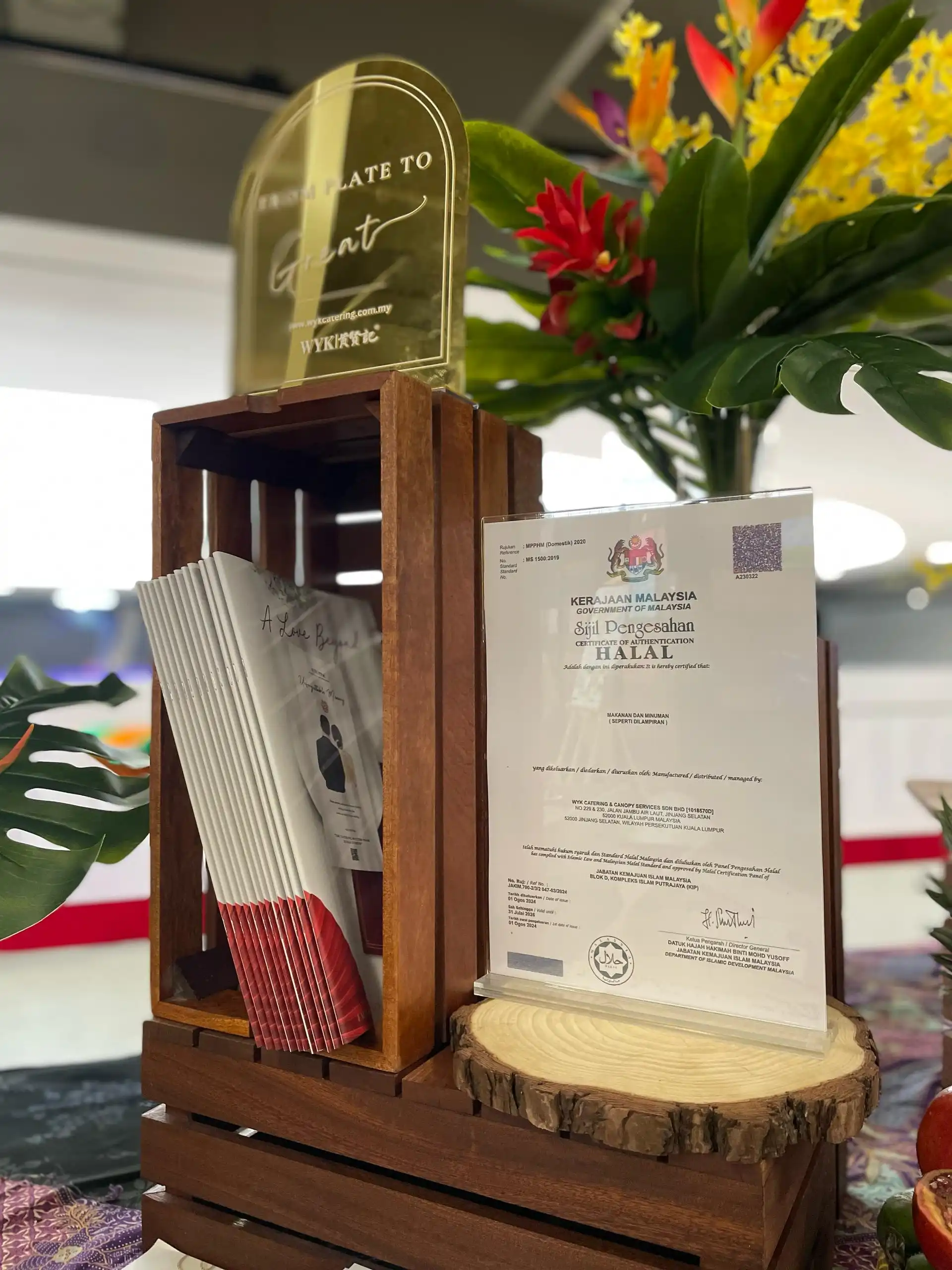 Halal-certified menus for all occasions