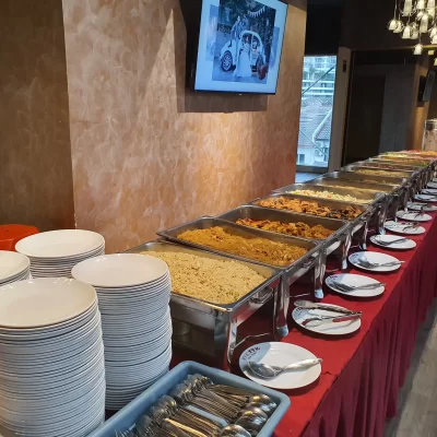 buffet catering at fun fun event space