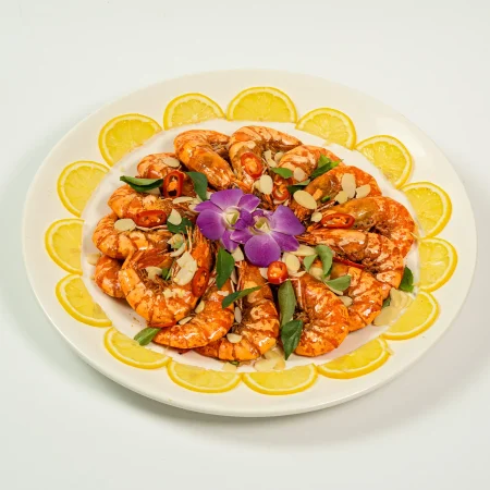 BSL4 - Fried Prawn with Almond Flakes & Curry Leaf