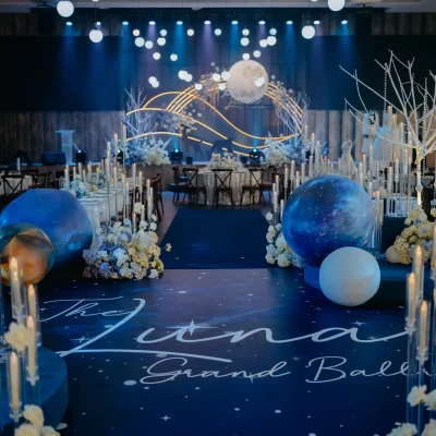 Wedding March-In Entrance Setup | The Luna Grand Ballroom | WYK Catering