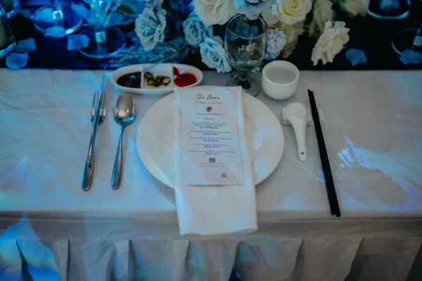 Wedding Table Setup | The Luna Grand Ballroom | WYK Catering