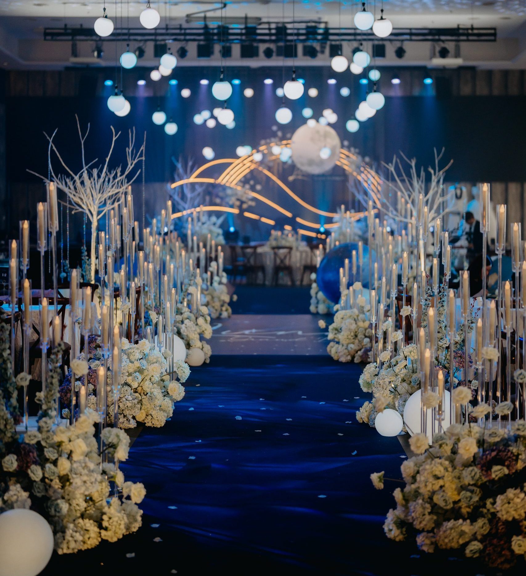 Lighting Setup | The Luna Grand Ballroom | WYK Catering