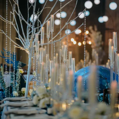 Wedding Table Setup | The Luna Grand Ballroom | WYK Catering