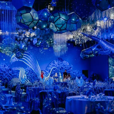 ocean theme lighting decoration in M2 Hall
