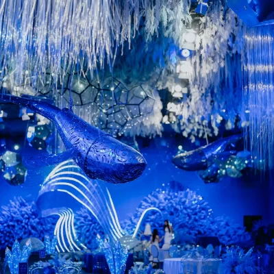 ocean theme lighting decoration in M2 Hall