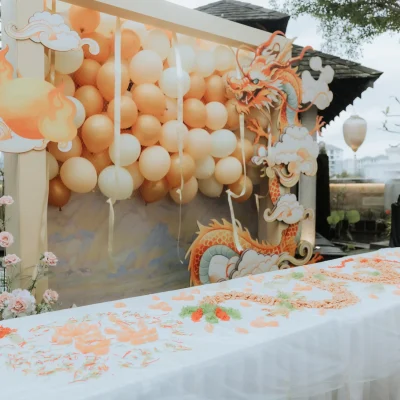 Event backdrop | Ampang Glasshouse | WYK Catering