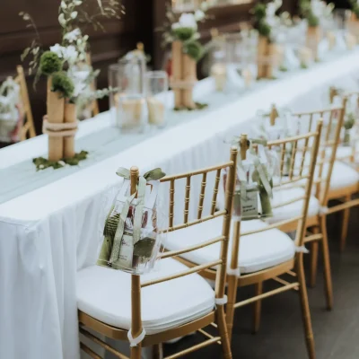 Event venue table setup | Ampang Glasshouse | WYK Catering