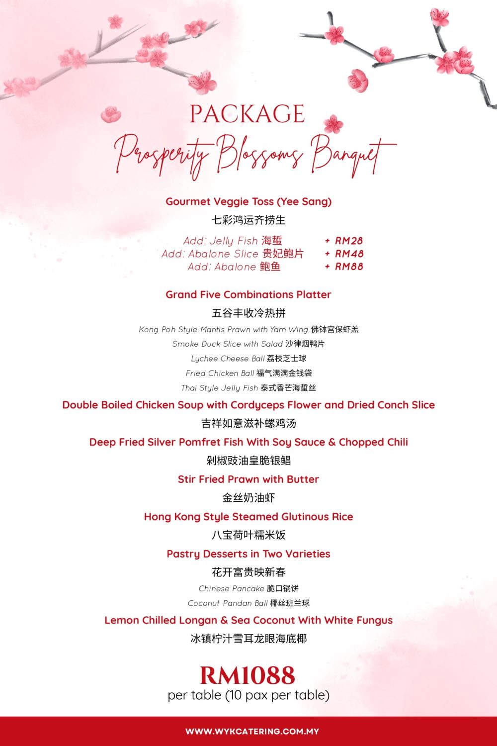 Prosperity Blossoms Banquet