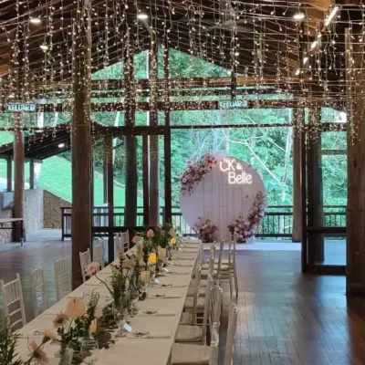 event set up at Enderong Resort