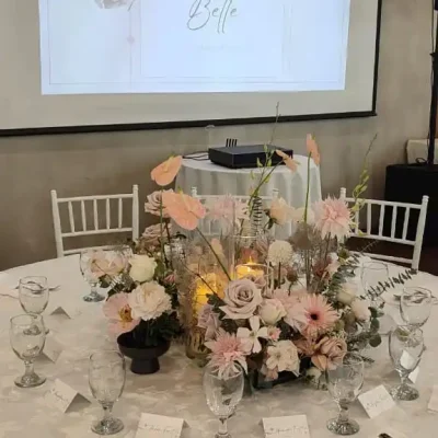 table setting at Enderong Resort