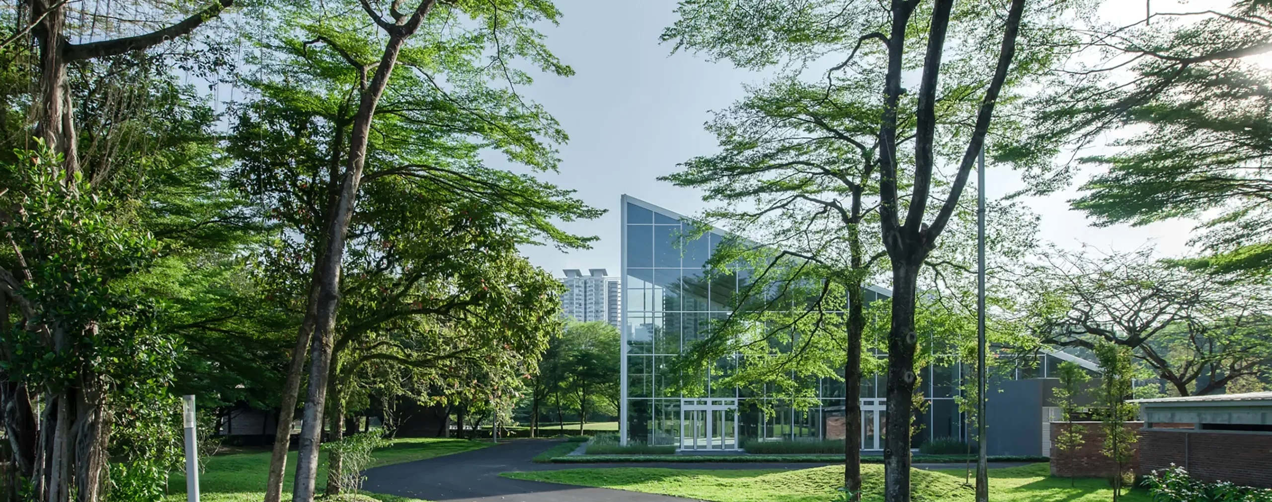 sentul pavilion surrounded by greenery
