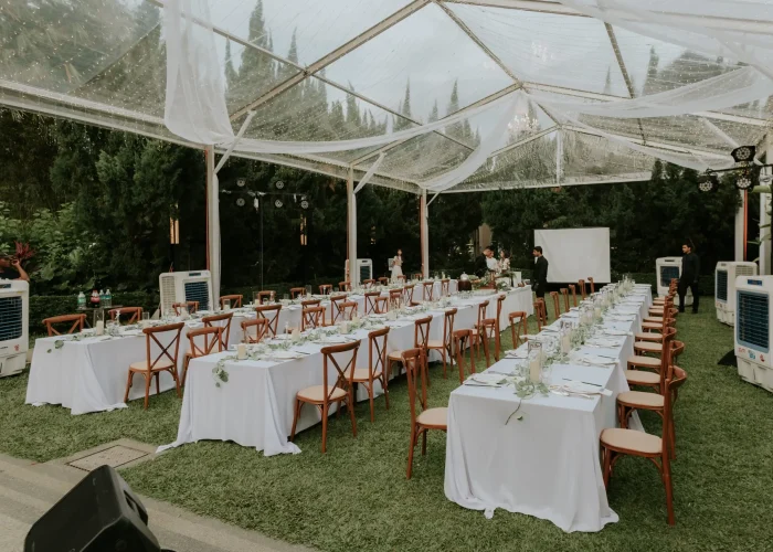 table setting at mutiara hillhomes